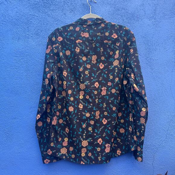 jf j.ferrar slim fit floral button up - Picture 5 of 5